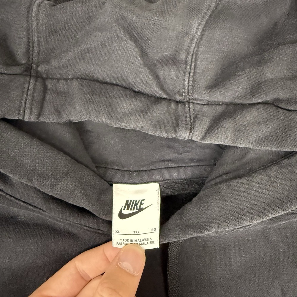 Nike Volleyball Hoodie Mens XL Black Pullover Sweatshirt Fleece Swoosh Graphics - Picture 2 of 8